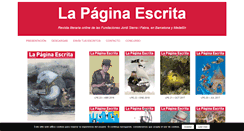 Desktop Screenshot of lapaginaescrita.com